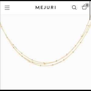 Mejuri spheres necklace
